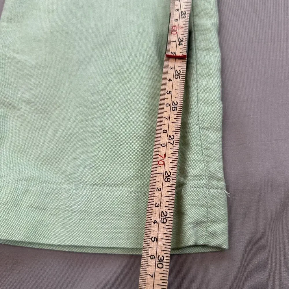 Polo Ralph Lauren Pants Mens 35x30 Green Slim Fit Casual Chino Cotton Stain Wear